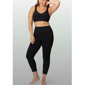 Shapermint Empetua Daily Flaunt Mid-Waist Shaping Capri Black Size Large NWT